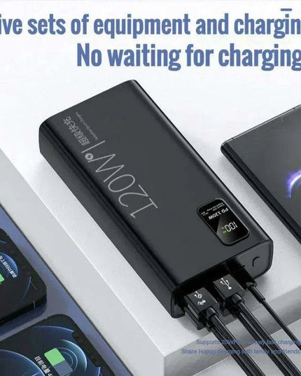 Ultimate 120W Quick Charge Power Bank - High Capacity Mobile Device Charger