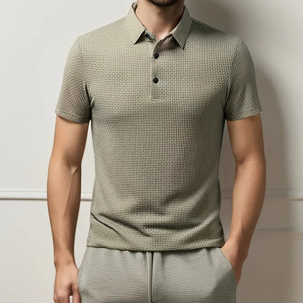 Men's Short Sleeve Polo Shirt — Breathable Summer Top