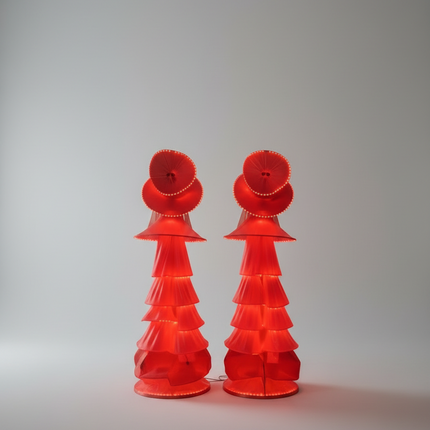 RGB LED Stilt Walker Carnival Costume for Dazzling Stage Performances