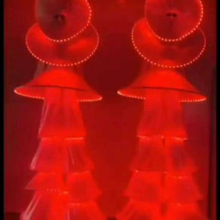 RGB LED Stilt Walker Carnival Costume for Dazzling Stage Performances
