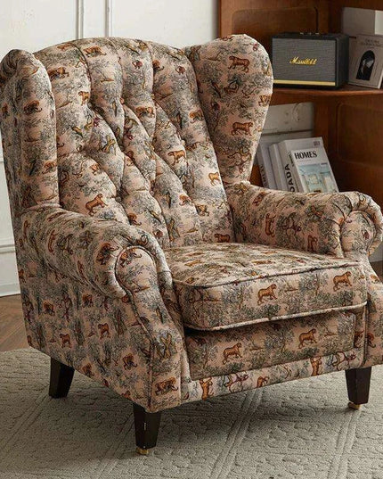 Elegant Leather Wingback Chair for Modern Living Areas