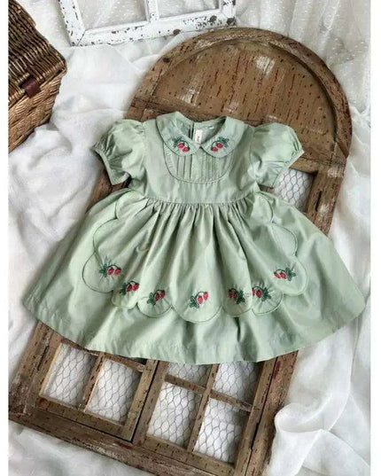 Elegant Spanish Lolita Toddler Dress - Ideal for Birthdays and Eid Celebrations
