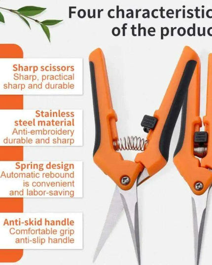 Ergonomic Precision Garden Shears for Effortless Plant Trimming