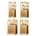 Stylish Bamboo Laundry Hamper with Tilt-Out Basket and Multi-Tier Shelving Unit