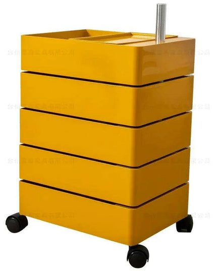 360-Degree Rotating Multi-Layer Storage Organizer - Stylish Movable Cabinet for Magazines and Cosmetics