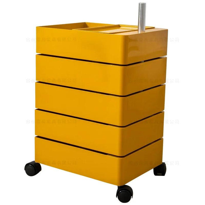 360-Degree Rotating Multi-Layer Storage Organizer - Stylish Movable Cabinet for Magazines and Cosmetics