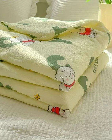 Cooling Lightweight Summer Comfort Quilt for Single Beds - Soft Air-Conditioning Blanket/Duvet