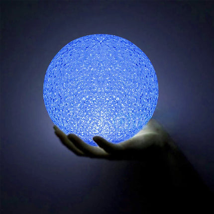 LED Crystal Ball Night Light — Hand-Held Glow Lamp, 8–14cm