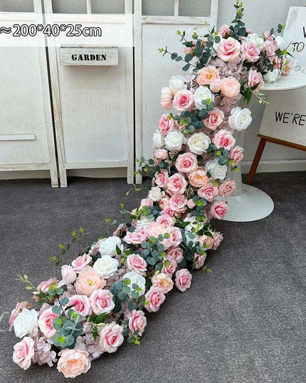 Luxury 2m Floral Table Runner for Weddings - Stunning Artificial Flower Decor and Arch Arrangement