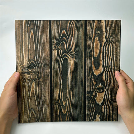 My Funny Life Self-Adhesive Wood Grain Floor Wallpaper - Thickened, Pe