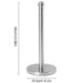 Sleek Stainless Steel Kitchen Roll Holder with Dual Mounting Options