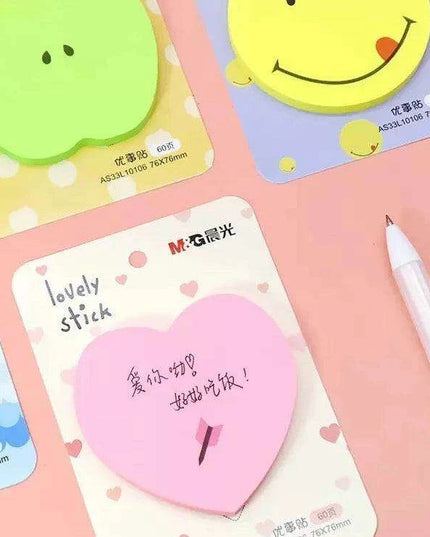 Colorful Kawaii Sticky Notes - Fun and Functional Memo Stickers for a Cheerful Workspace