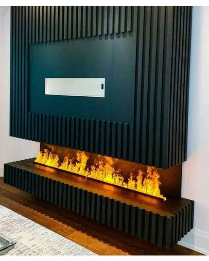 Customizable Smart Electric Fireplace Insert for Commercial Use: Sizes Ranging from 70cm to 200cm with Advanced Features