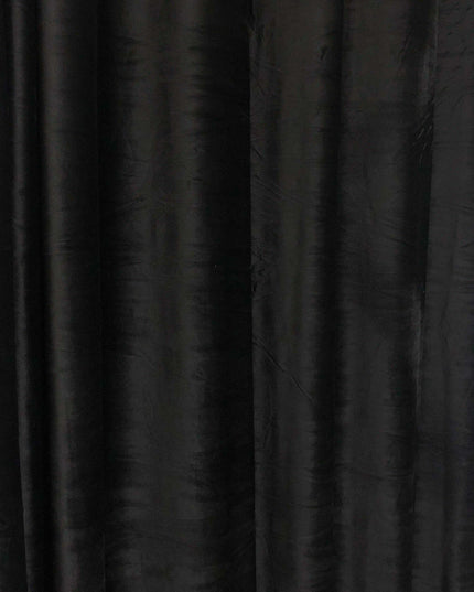 Luxurious French-Style Black Velvet Lace Blackout Drapes with Romantic Ruffles for Stylish Interiors