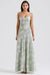 Stunning Backless A-line Maxi Dress with Adjustable Straps – Ideal for Celebratory Events & Summer Gatherings