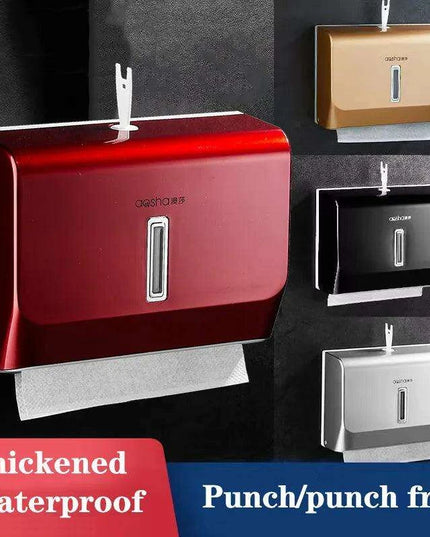 Stylish Wall-Mounted Paper Towel Holder for Kitchen and Bathroom - Sturdy ABS with Easy Installation