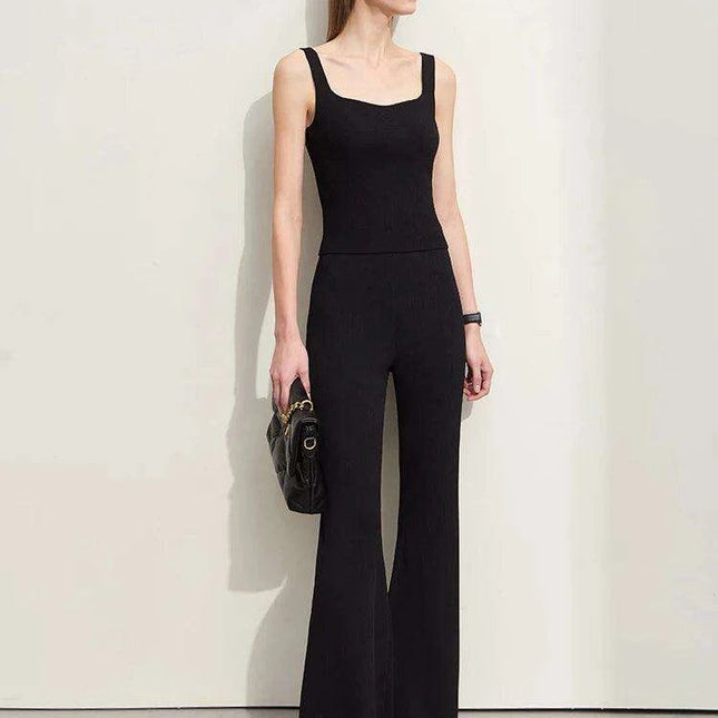 Chic Square Neck Knitted Summer Camisole Top for Women