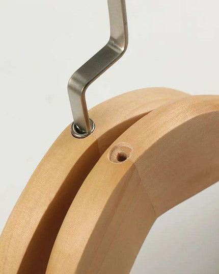 Elegant Solid Wood Suit Hangers - Premium Closet Storage Solution