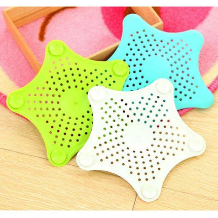 Starfish-Shaped Silicone Drain Protector - Versatile Hair Catcher for Kitchen and Bathroom Sinks