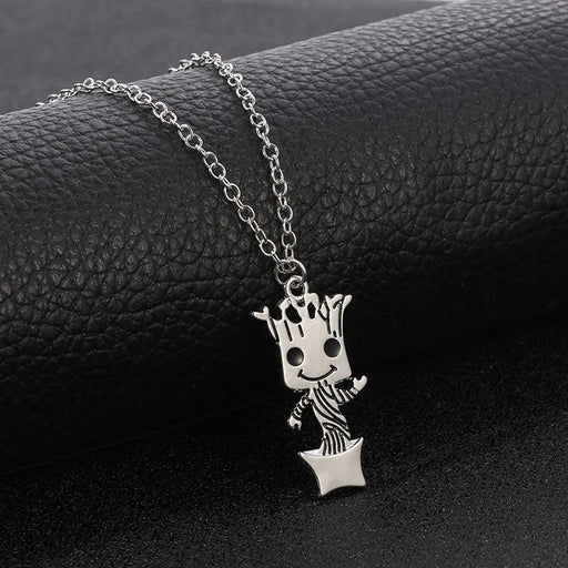 Guardians of the Galaxy Groot Pendant Necklace - Stylish Sci-fi Jewelry for Her