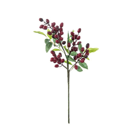 39 cm Artificial Olive Berry Branch with Mixed Leaves