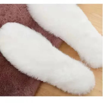 Cloud Insole Plush Rabbit Fur Insoles - Warm, Soft, Breathable