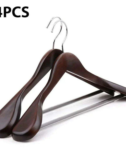 Chic Wooden Hanger Collection for Stylish Closet Arrangement