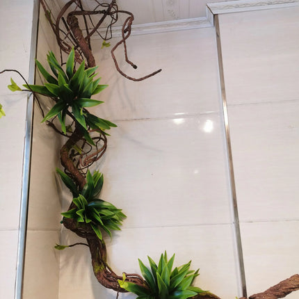 Flexible Artificial Rattan Vine — 5.57 ft, Bendable Iron Wire, Indoor & Pet Decor