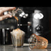Luxury Borosilicate Glass Coffee Cup Set with Elegant Vacuum-Plated Finish