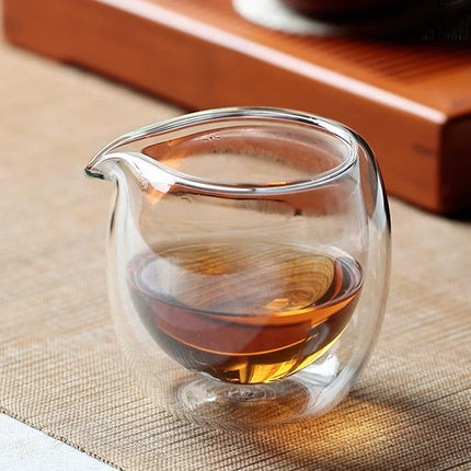 Double Wall Glass Tea Pitcher — Gongdao Fair Cup | 100–300ml