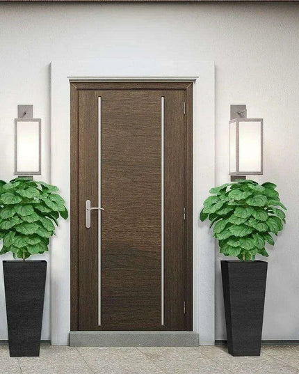 Sleek Black Tall Planters Set - 24-Inch Outdoor Flower Pot Collection