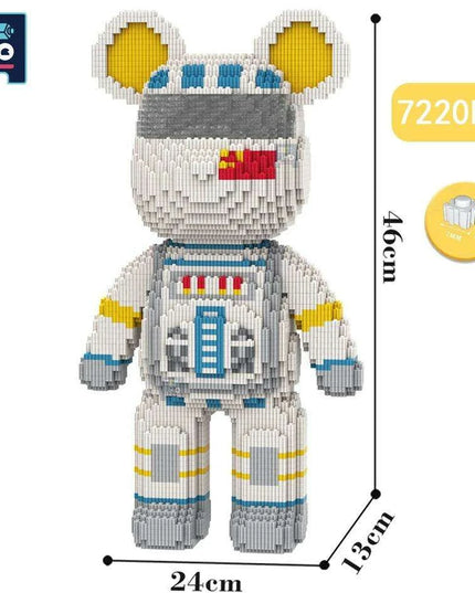 Adorable Bear Cub Building Block Set with Easy Storage - Inspire Creativity and Learning