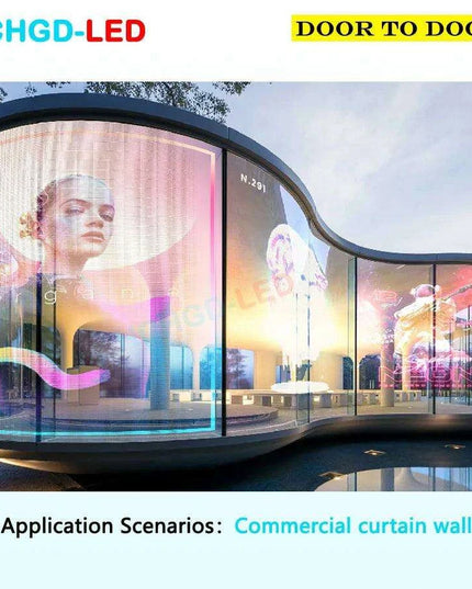 Customizable Transparent LED Film Display - Flexible Glass Screen with Direct Factory Pricing