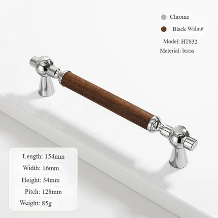 Walnut Cabinet Handles Brass Kitchen Cupboard Door Pulls Wooden Drawer Knobs Wardrobe Door Knob Furniture Hardware walnut-cabinet-handles-brass-kitchen-cupboard-door-pulls-wooden-drawer-knobs-wardrobe-door-knob-furniture-hardware-4