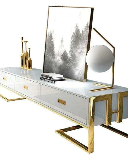 Sophisticated Multi-Functional TV Stand with Ample Storage