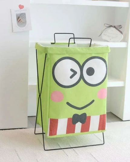 Hello Kitty Stylish Foldable Laundry Hamper: Sturdy Iron Frame & Waterproof Design - Spacious Organizer