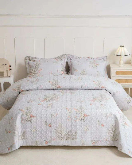 Chic 100% Cotton Plaid Coverlet Set for Double Beds - Multi-Functional Bedspread