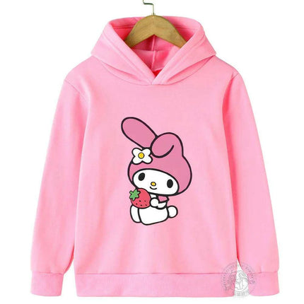 Adorable Sanrio Melody Girls' Cartoon Windbreaker for Spring and Autumn Fun