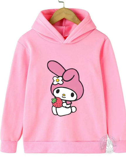Adorable Sanrio Melody Girls' Cartoon Windbreaker for Spring and Autumn Fun