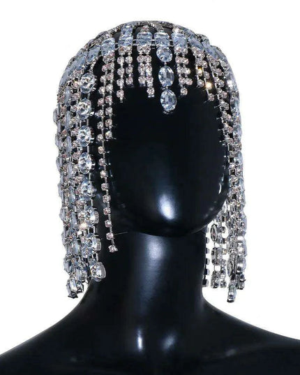 Sparkling Rhinestone Forehead Chain for Exquisite Events