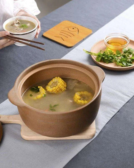 Premium Unglazed High-Temperature Clay Casserole Pot