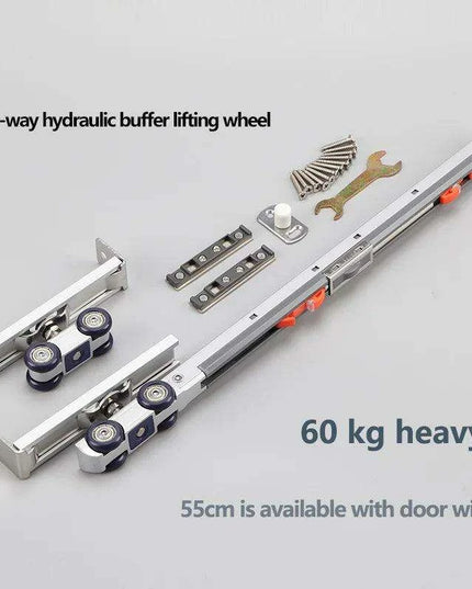 SmoothSlide Premium Sliding Door Hardware Kit for Home Improvement