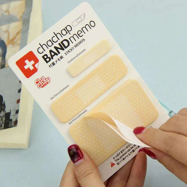Whimsical Band-Aid Sticky Note Pads - Perfect for Cute Stationery Lovers