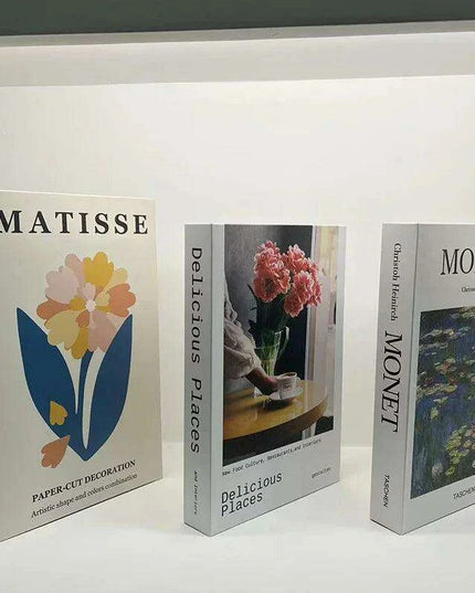 Elegant 3-Piece Decorative Faux Book Set for Home Décor