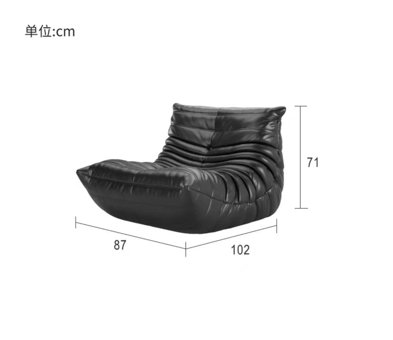 Caterpillar Luxe Cozy Retreat Sofa: Your Perfect Single Seater