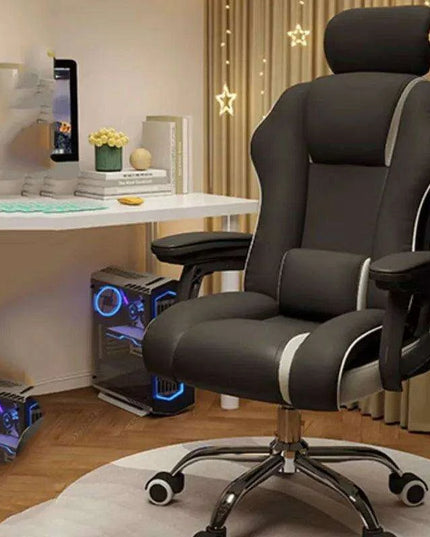 Pink Gaming Throne with Rolling Massage - Elevate Your Workspace!