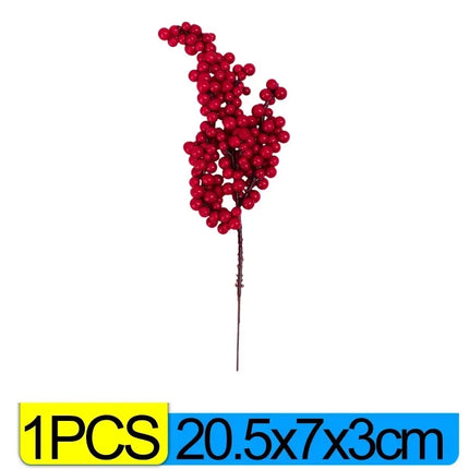 Christmas Red Berries Branch Fake Plants Flowers Artificial Holly Berry Stamen Wreath Ornaments for Xmas Tree Party Home Decor christmas-red-berries-branch-fake-plants-flowers-artificial-holly-berry-stamen-wreath-ornaments-for-xmas-tree-party-home-decor