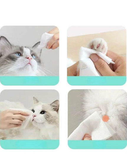 Pet Dental Care & Hygiene Wipes for Dogs and Cats - 80 Count