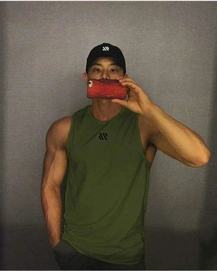 Men's Summer Tactical Mesh Sleeveless Training Vest - Breathable Gym Sports T-shirt for Running and Muscle Workouts