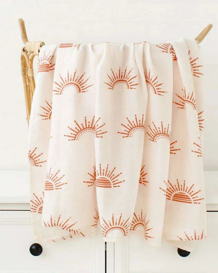 Luxuriously Soft Organic Bamboo Cotton Swaddle Blanket for Infants